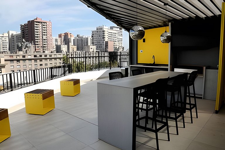 Vive La Ciudad: Acogedor en Santiago Centro ApartRent