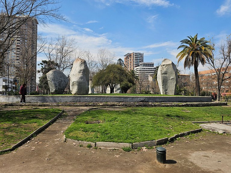 Moderno dpto con vista al Parque Almagro, Palacio