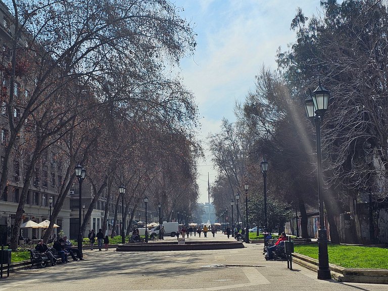 Moderno dpto con vista al Parque Almagro, Palacio