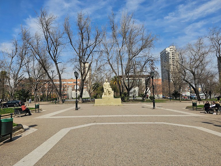 Moderno dpto con vista al Parque Almagro, Palacio