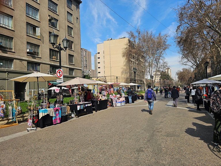 Moderno dpto con vista al Parque Almagro, Palacio