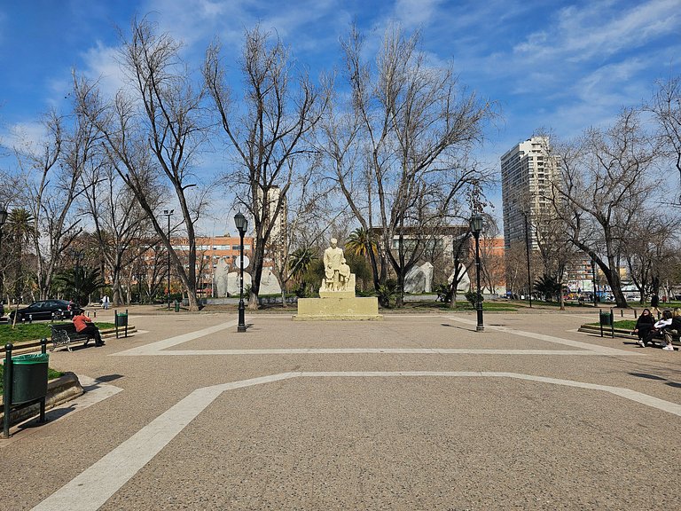 Moderno dpto con vista al Parque Almagro, Palacio