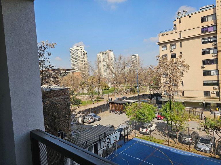 Moderno dpto con vista al Parque Almagro, Palacio