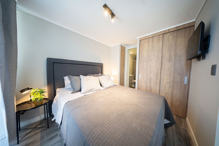 Depto en Ñuñoa con salón gourmet y cowork Irarrázaval