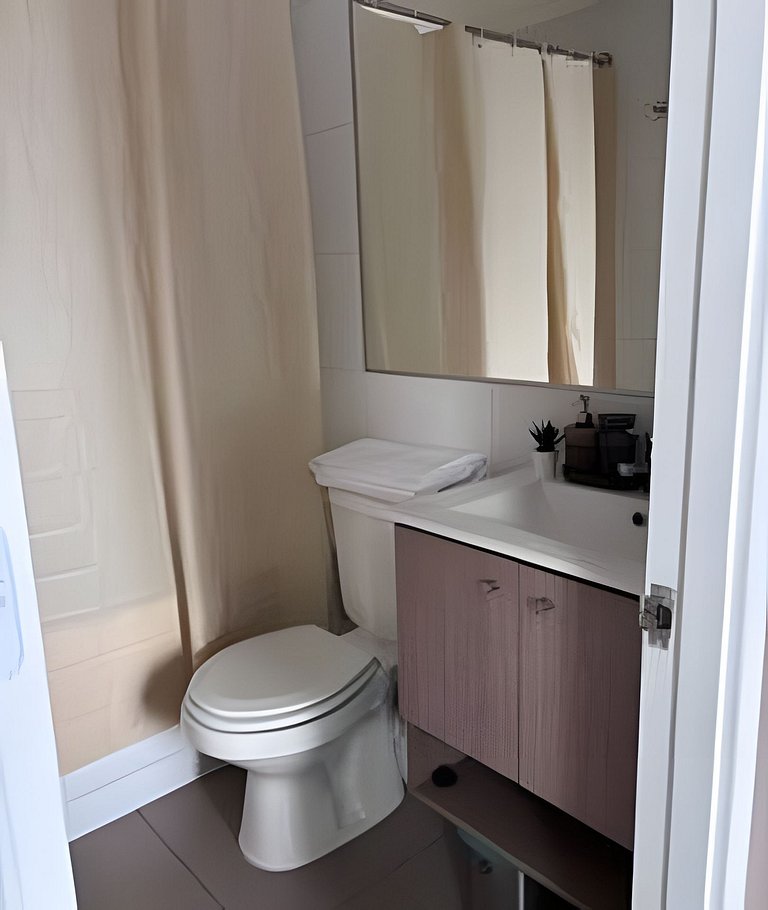 Studio for two people near Ecuador metro, fully comfortable