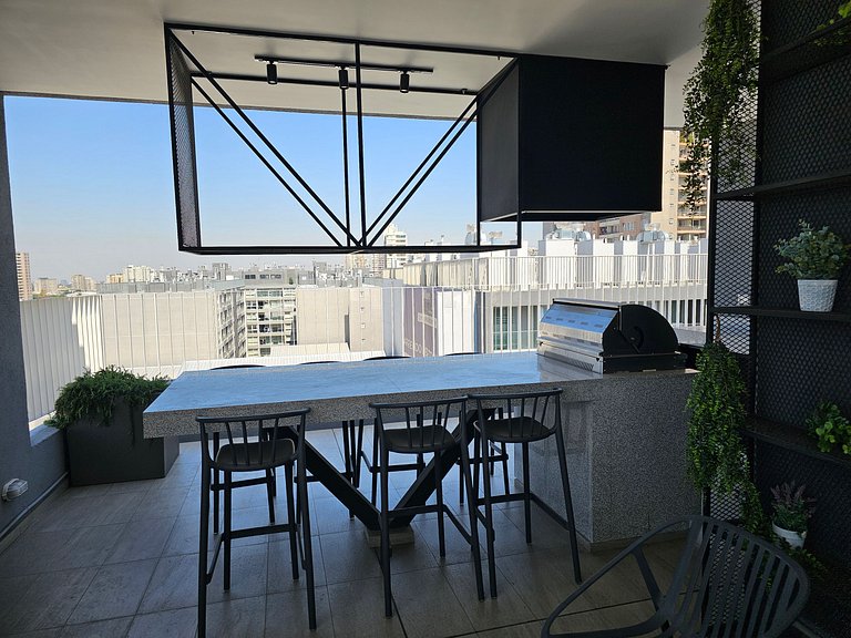 Depto. ejecutivo full equipado en Tocornal, con piscina