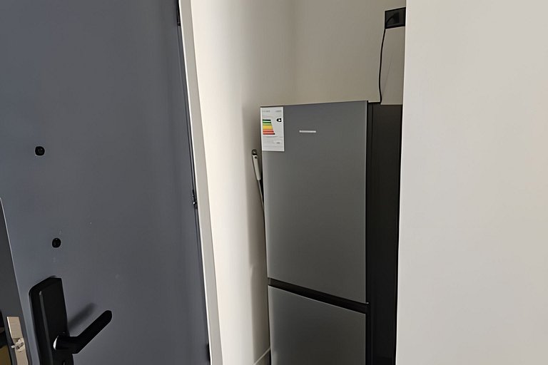 Apartamento no centro de Santiago com piscina e lavanderia R