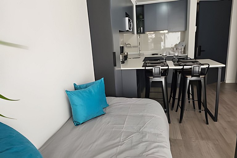 Apartment in downtown Santiago with pool and laundry Rosas