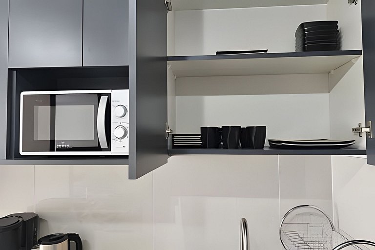 Apartamento no centro de Santiago com piscina e lavanderia R