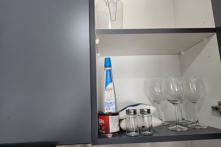 Apartamento no centro de Santiago com piscina e lavanderia R