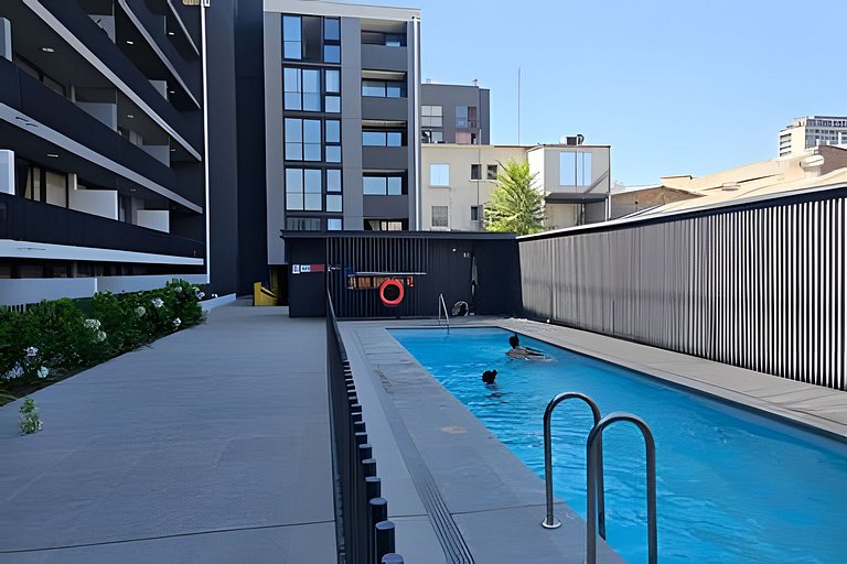 Apartment in downtown Santiago with pool and laundry Rosas
